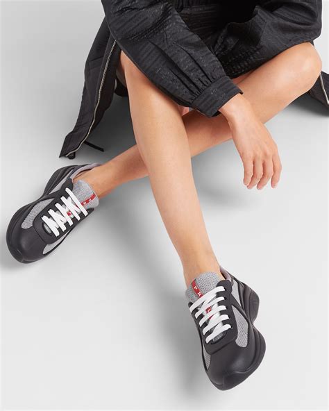 prada men's america's cup bike fabric sneakers|prada americas cup sneakers black.